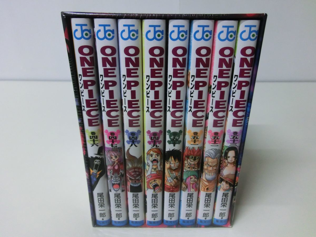ワンピース 46〜53巻セット スリラーバーグ編 全巻収納ボックス付き_画像1