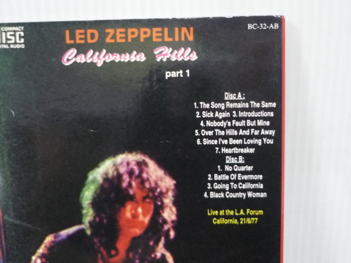 Led Zeppelin California Hills　Part1　輸入盤CD2枚組　BC-32-AB　レッド・ツェッペリン_画像3