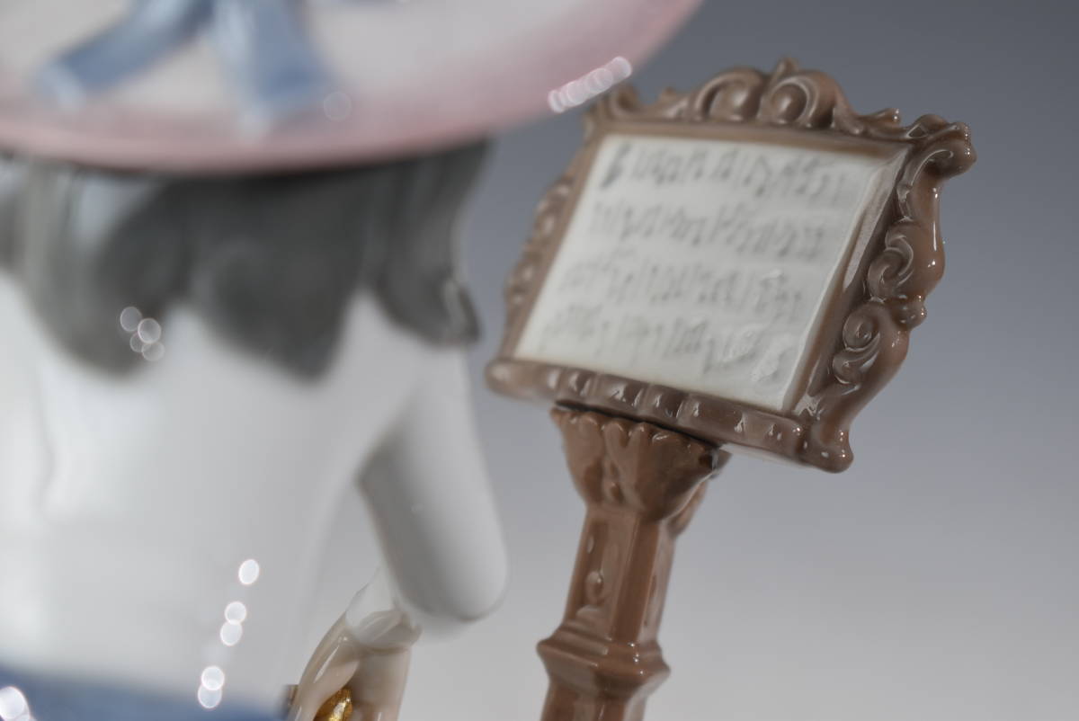 【陶器】 LLADRO リヤドロ チェロを弾く少女　人形_画像5