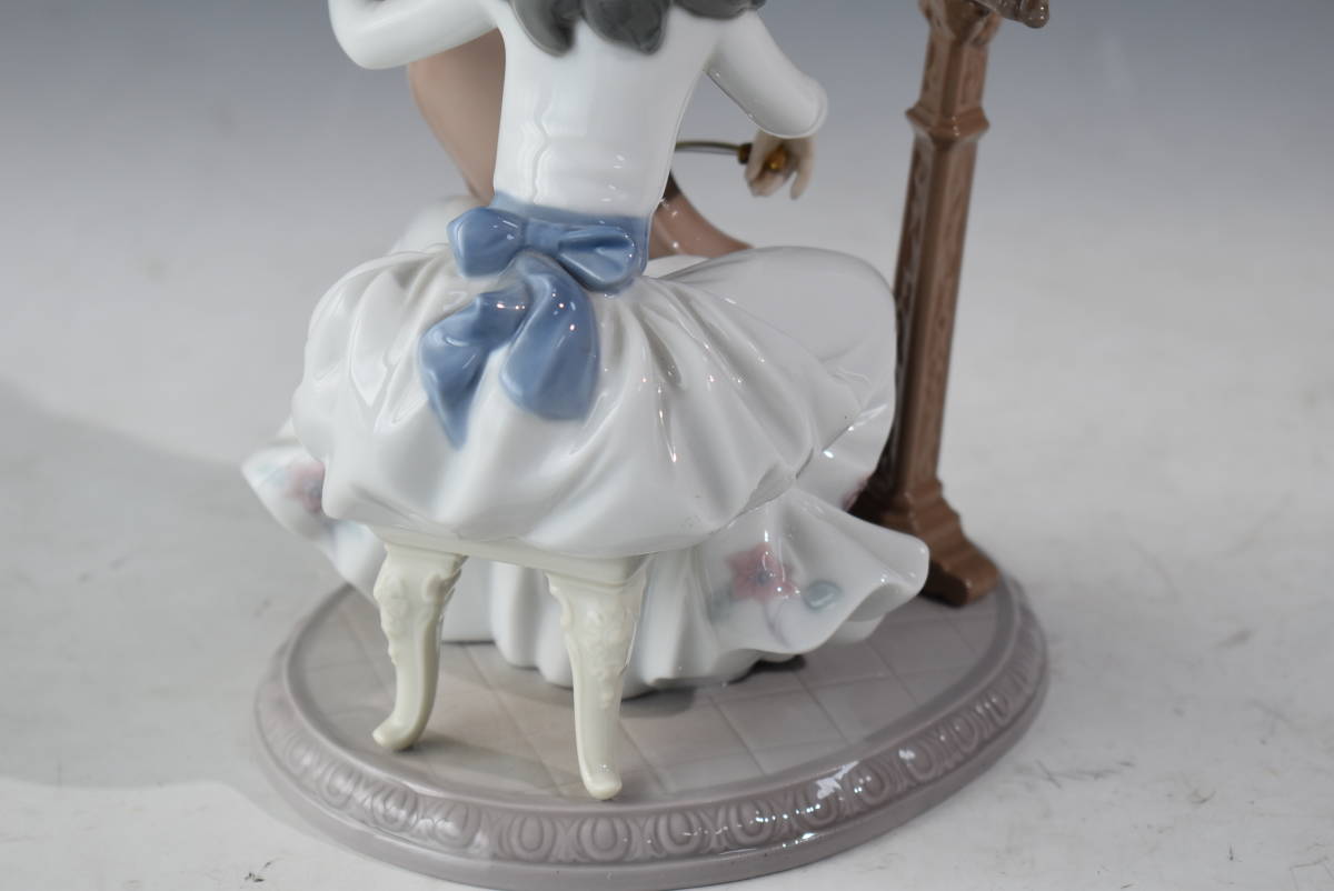 【陶器】 LLADRO リヤドロ チェロを弾く少女　人形_画像10