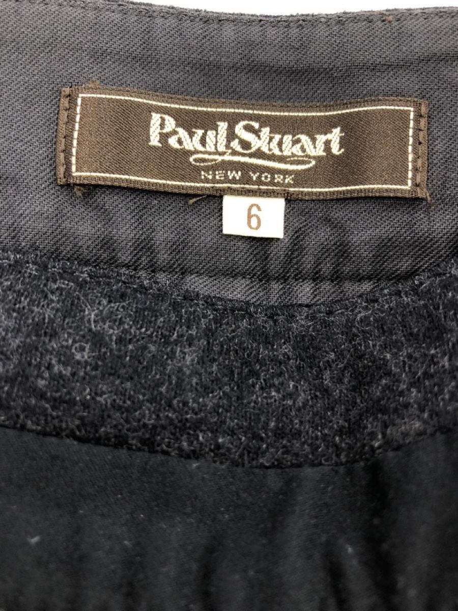 PAUL STUART ポールスチュアート カシミヤ混 プリーツ スカート size6/チャコールグレー ◇■ ☆ dja2 レディース_画像5