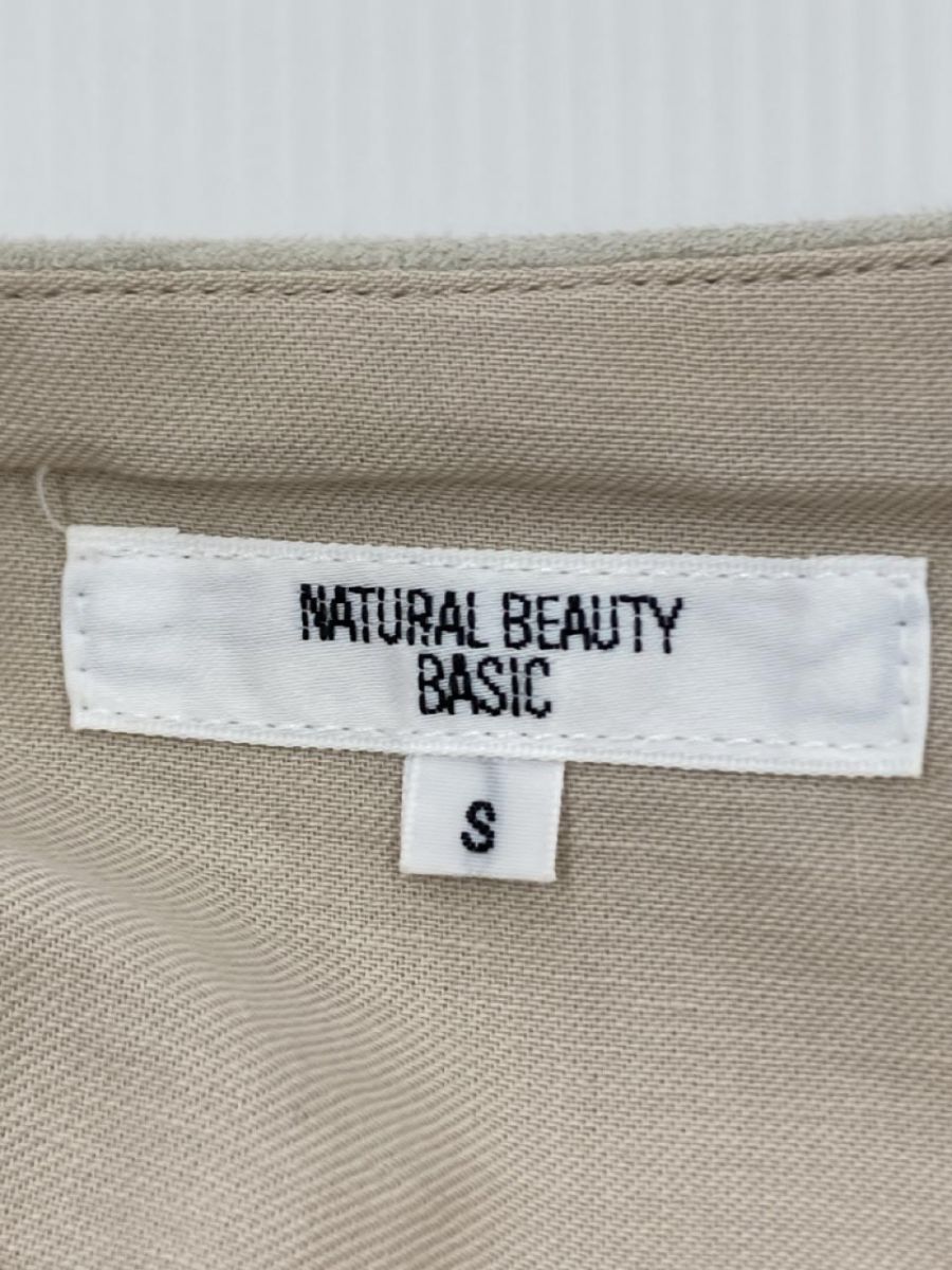 NATURAL BEAUTY BASIC ナチュラルビューティーベーシック スエード フレア スカート sizeS/ベージュ ◇■ ☆ djb0 レディース_画像6