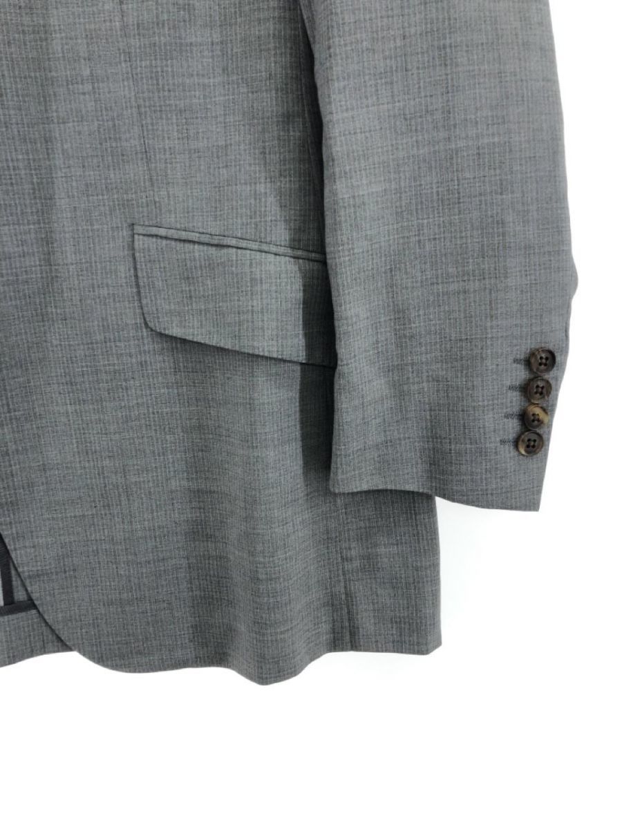 BURBERRY Burberry wool 100% small stripe tailored jacket gray *# * djb0 lady's 