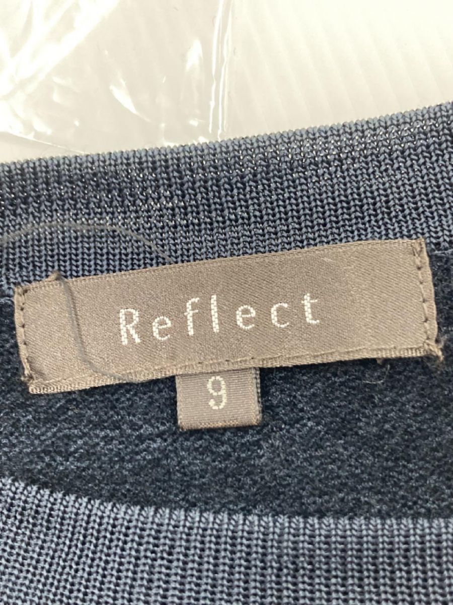Reflect Reflect material switch cardigan size9/ navy blue *# * djb6 lady's 