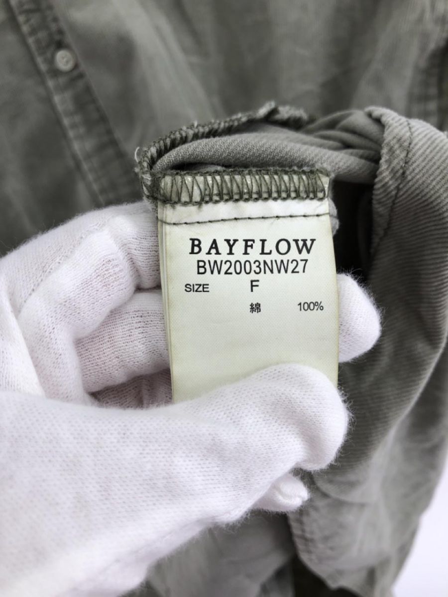 BAYFLOW ベイフロー コーデュロイ シャツ ワンピース sizeF/グリーン系 ◇■ ☆ djb6 レディース_画像5