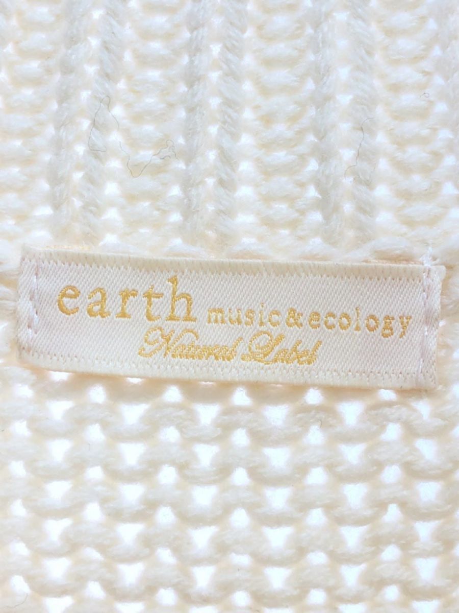 earth music&ecology アースミュージック＆エコロジー アクリル１００％ ニット セーター sizeF/アイボリー ◆■ ☆ djc0 レディース_画像4