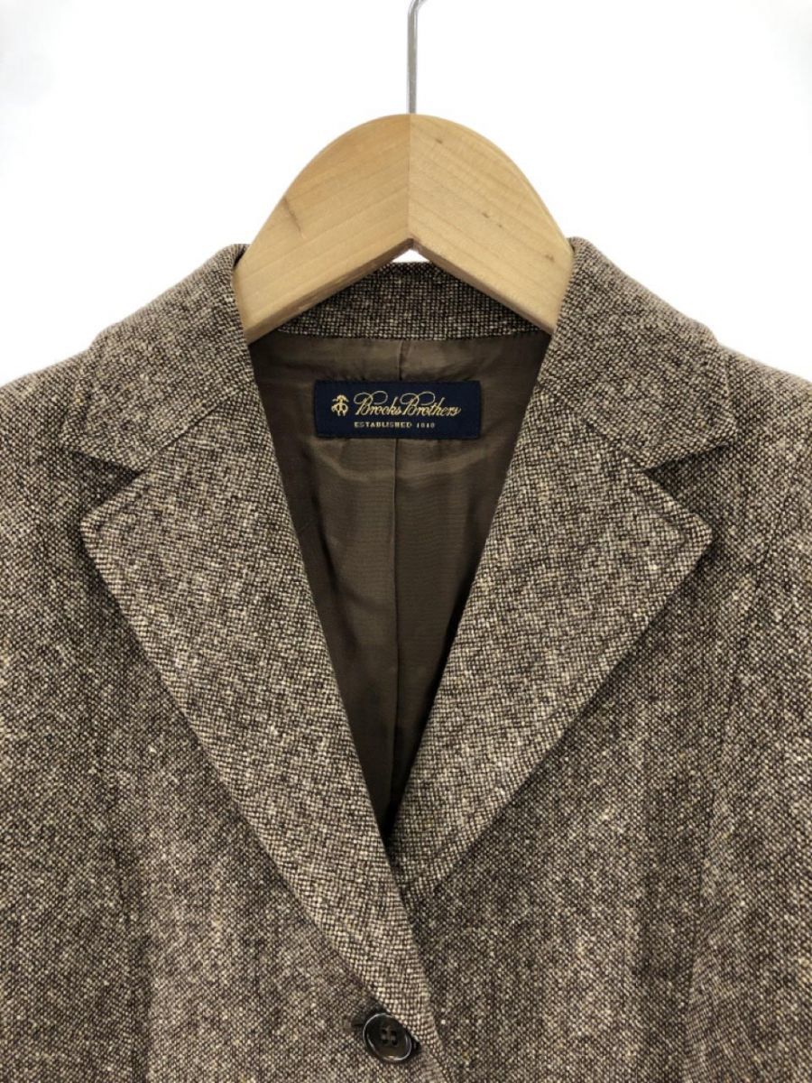 BROOKS BROTHERS ブルックスブラザーズ ウール100% ジャケット size7AR/ブラウン ◇■ ☆ djc3 レディース_画像2