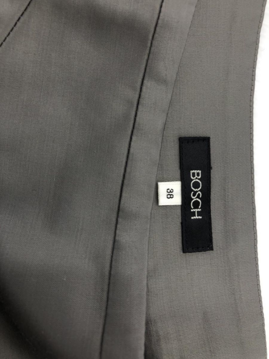 BOSCH Bosch pleated skirt size38/ gray series *# * djc3 lady's 