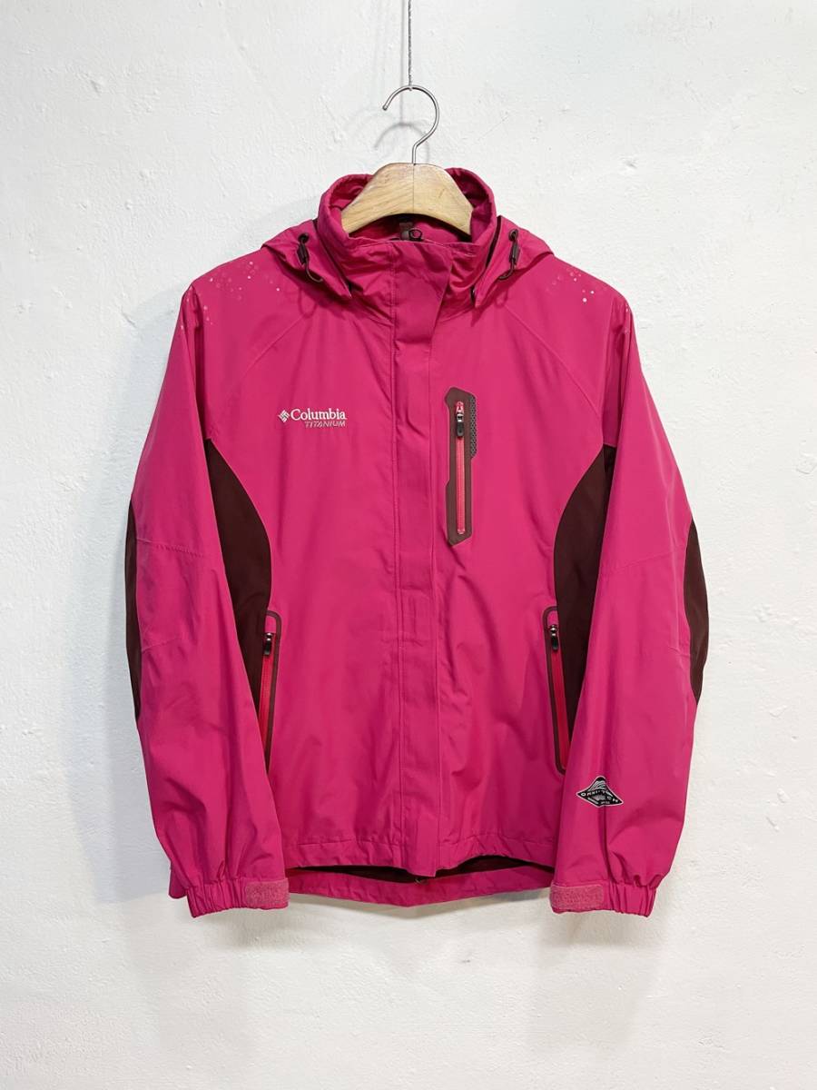 (T136 ) COLOMBIA OMNI-TECH WINDBREAKER JACKET ウィンドブレーカー ジャケット レディース M サイズ 正規品_画像1