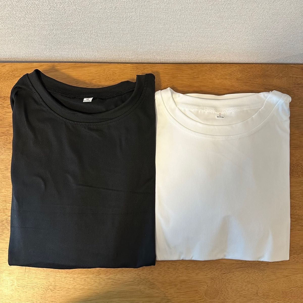黒 XL レディース 長袖 オーバーサイズ Tシャツ 無地  シャツ ロンT