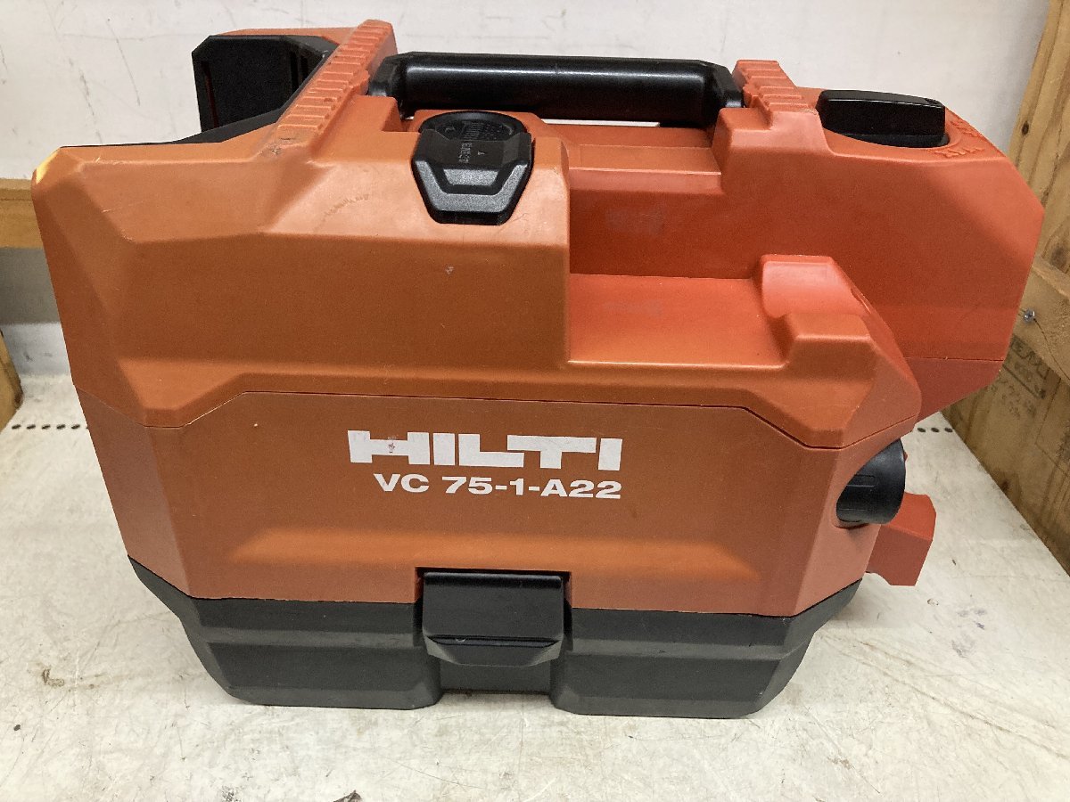 【品】HILTI 22V充電式バキュームクリーナー(バッテリ/充電器セット) VC75-1-A22 ITTWOEKE6DC6