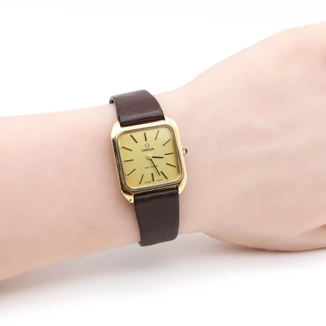 希少》OMEGA DE VILLE 腕時計 ゴールド 手巻き 機械式p-