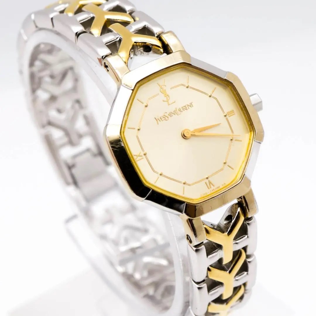 最高の 《人気》イヴサンローラン 腕時計 ゴールド Yベルト レディース
