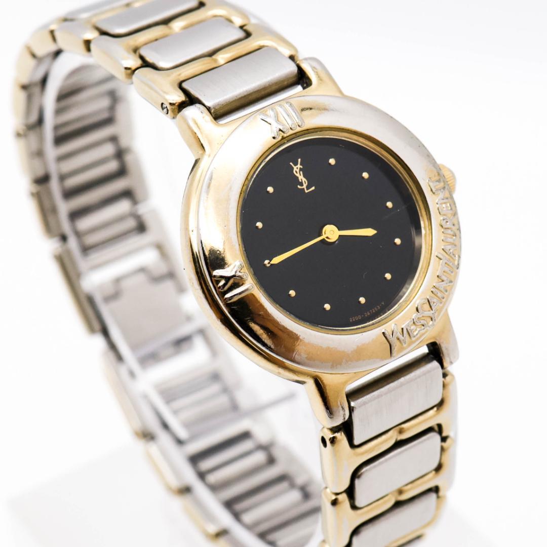 《希少》イヴサンローラン 腕時計 ブラック 二針 ヴィンテージ レディース n Yahoo!フリマ（旧）
