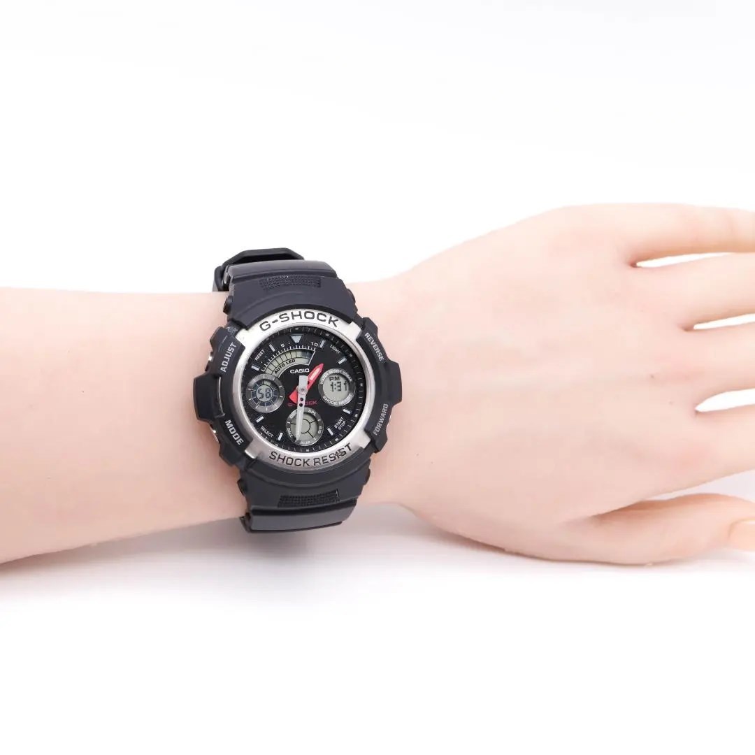 《美品》G-SHOCK 腕時計 ブラック アナデジ メンズ 20気圧防水 d