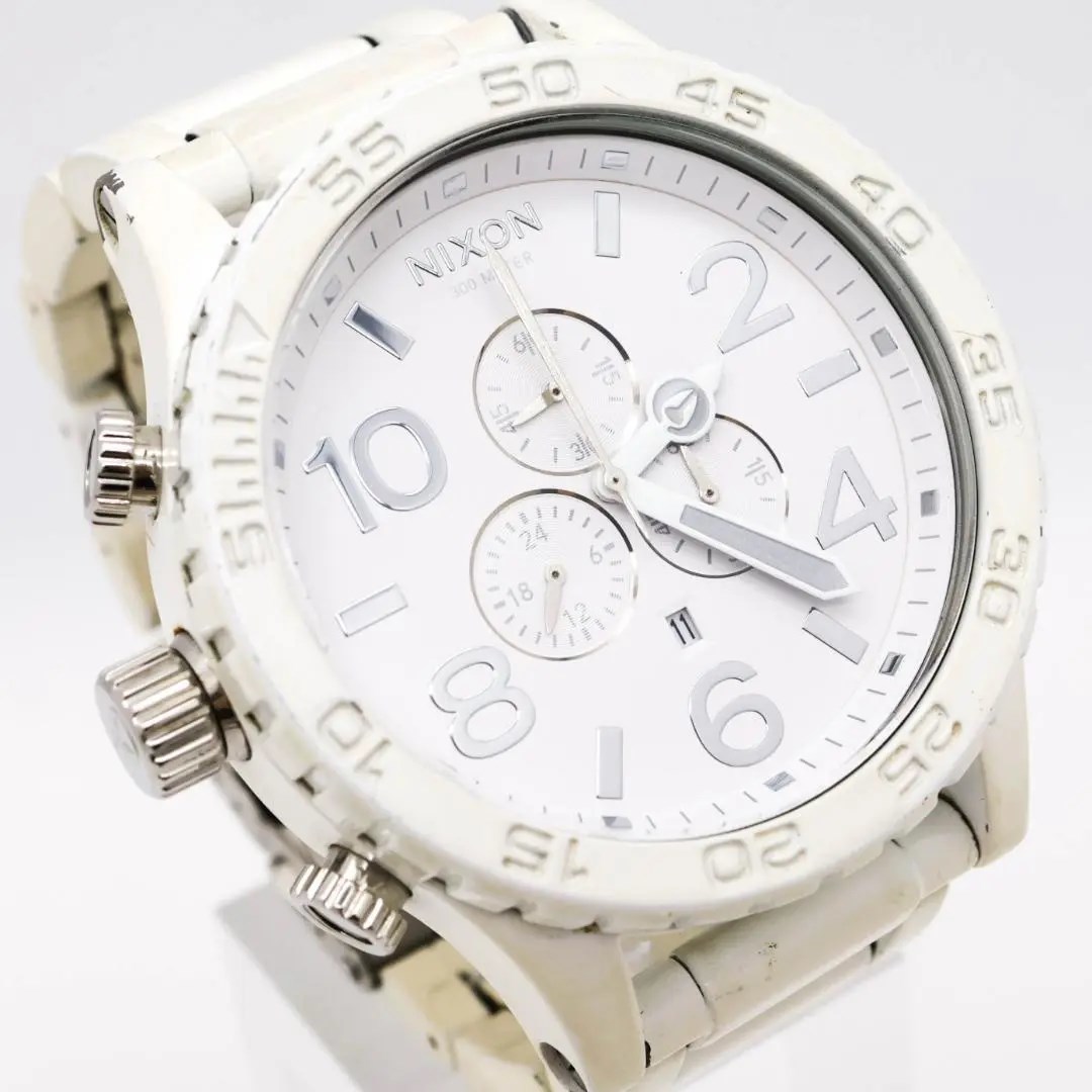 希少》NIXON SIMPLIFY 腕時計 ホワイト クロノグラフ メンズ n Yahoo