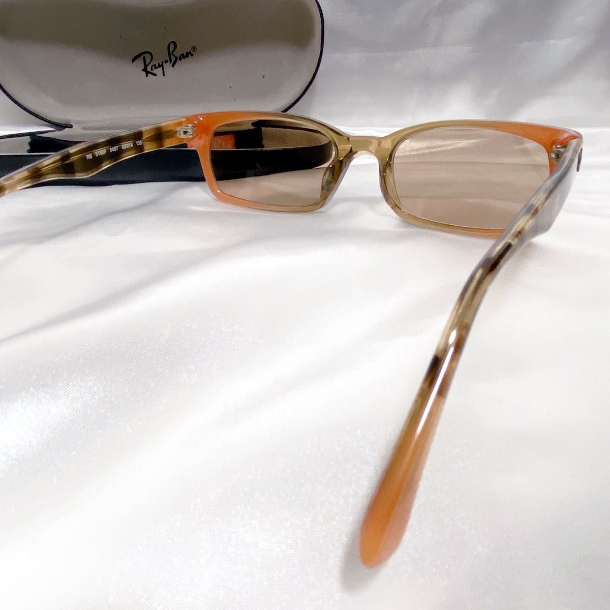 ★極美品★ Ray-Ban レイバン RB5150F 5487 サングラス メガネ 眼鏡 メンズ 人気 ブラウン系 オレンジ系