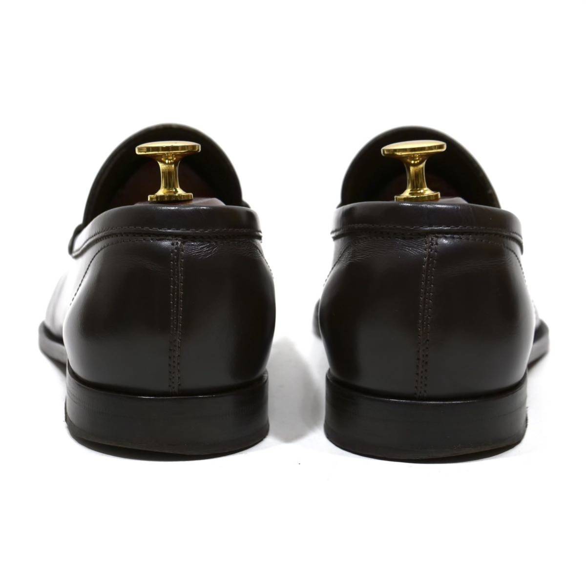 《良品◎/イタリア製》TOD'S トッズ コインローファー ダークブラウン UK6 24.5cm相当 メンズ 革靴_画像5
