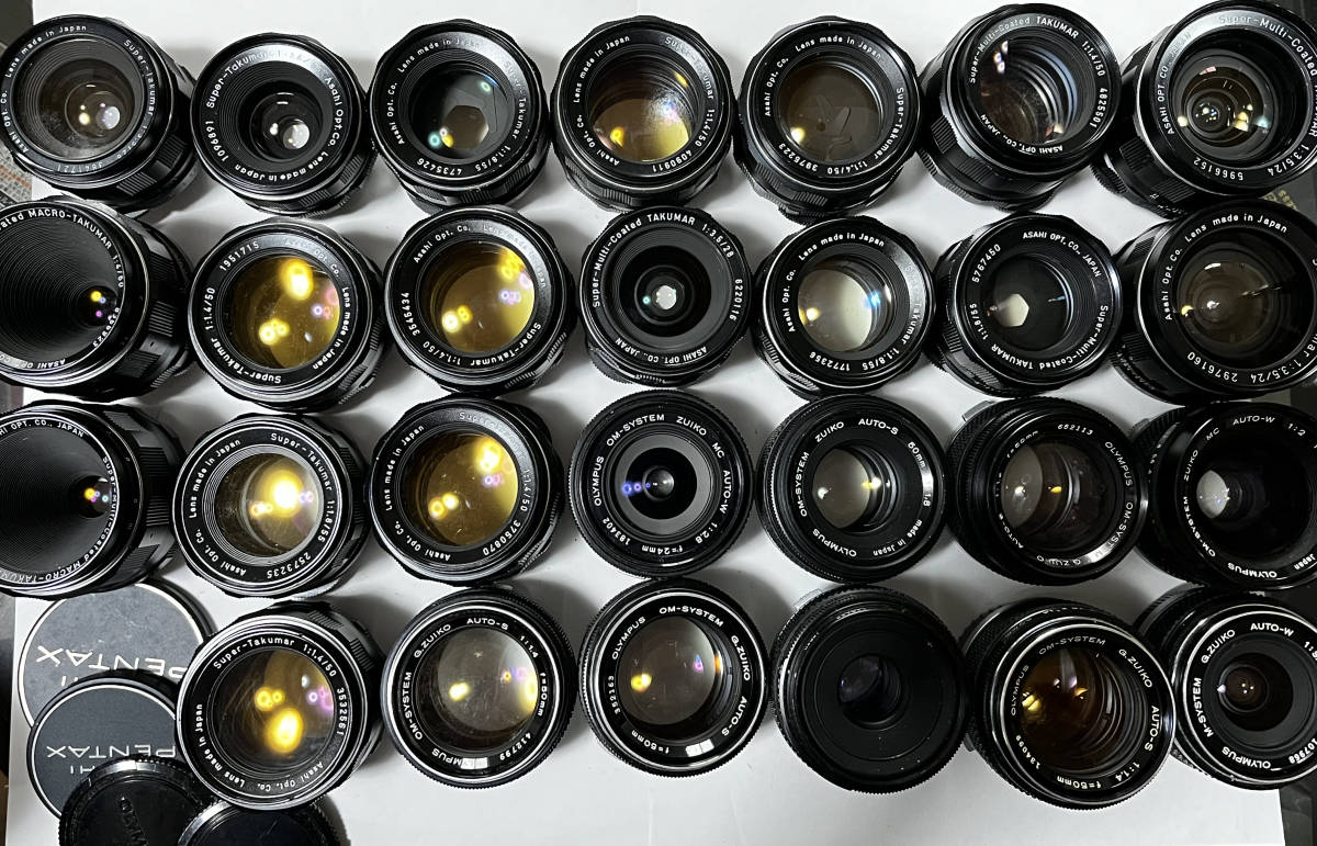【27点】OLYMPUS OM-SYSTEM 50mm F1.4 24mm F2.8 35mm F2 PENTAX TAKUMAR 50mm F1.4 28mm F3.5 24mm F3.5 35mm F3.5 単焦点レンズまとめ_画像1