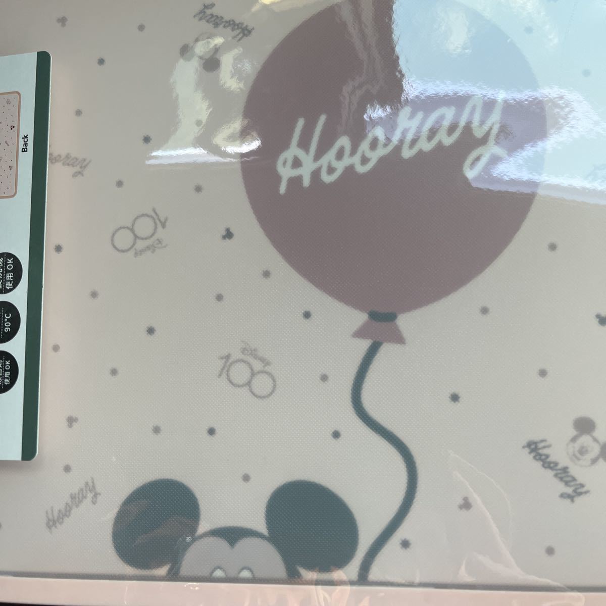 送料込!ディズニー　ミッキー　ミニー　まな板　１００周年　食洗機対応　耐熱　日本製　ピンク_画像7