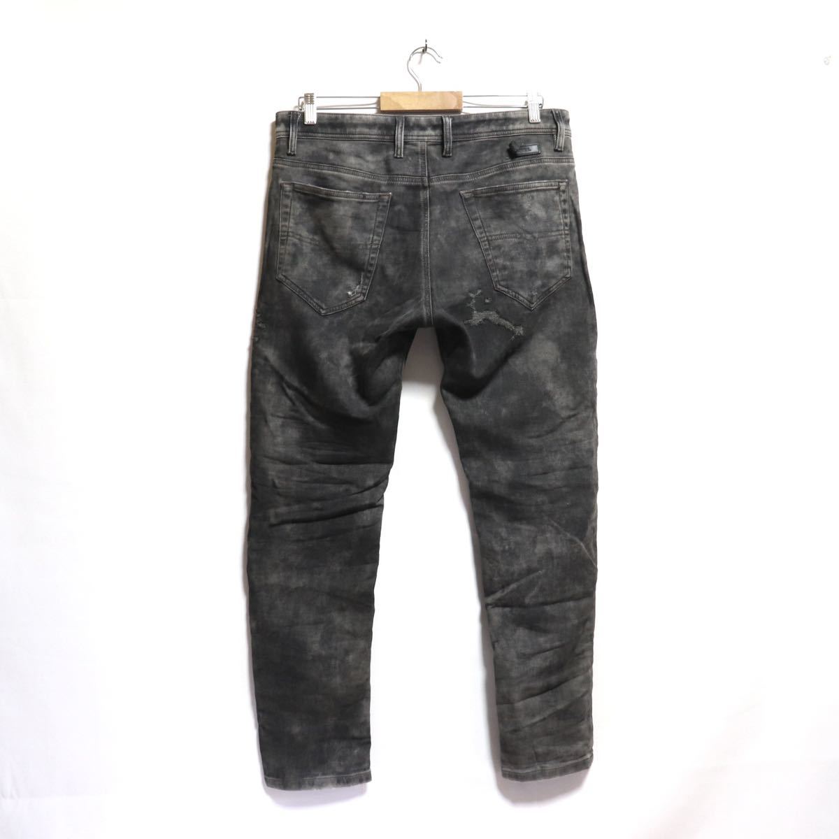 トレンド【DIESEL】NARROT CB-NE / JOGG JEANS/ダメージ加工 ストレッチ デニム パンツ/スウェットデニム/ディーゼル_画像2