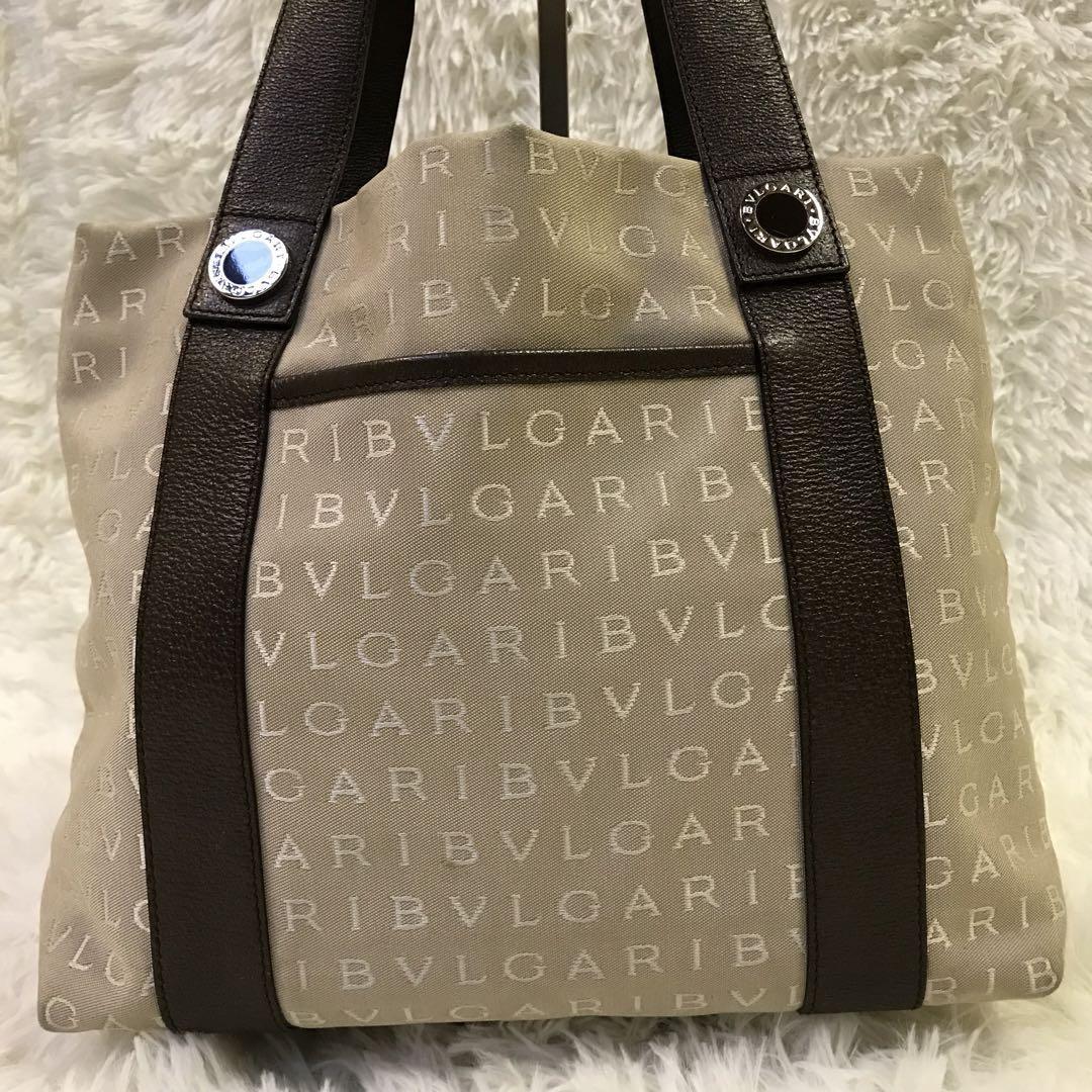 BVLGARI 良品 ロゴマニア サークルロゴ 2way トート - ハンドバッグ