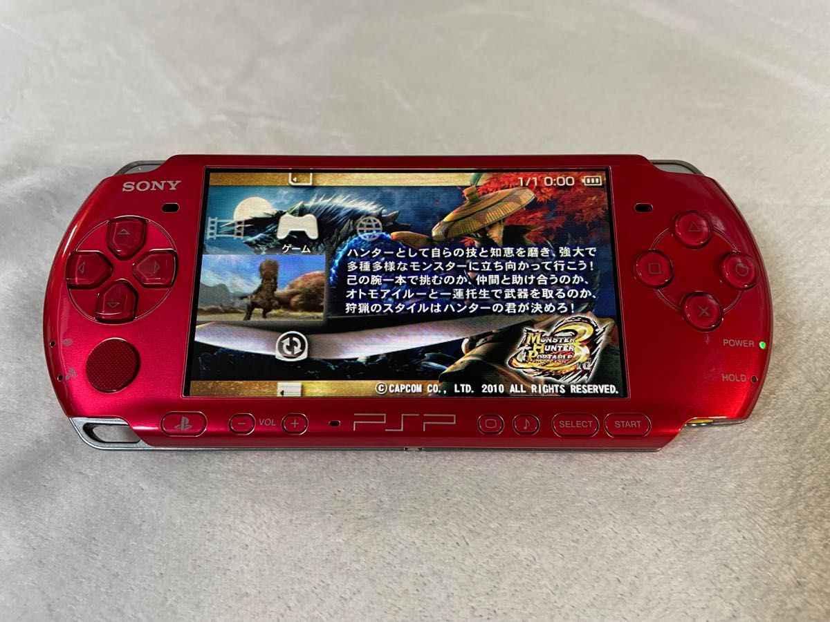 新品同様 PSP-3000 ラディアントレッド｜PayPayフリマ