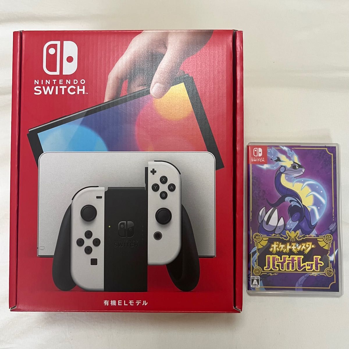 任天堂 Nintendo Switch 本体 有機ELモデル ニンテンドースイッチ 白 ポケモン バイオレット