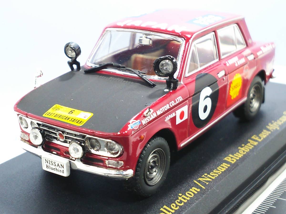 日産名車 難有り品 ブルーバード ラリー仕様 1966 東アフリカ サファリ 非売品 縮尺1/43 送料410円 同梱歓迎 追跡可 匿名配送_画像3