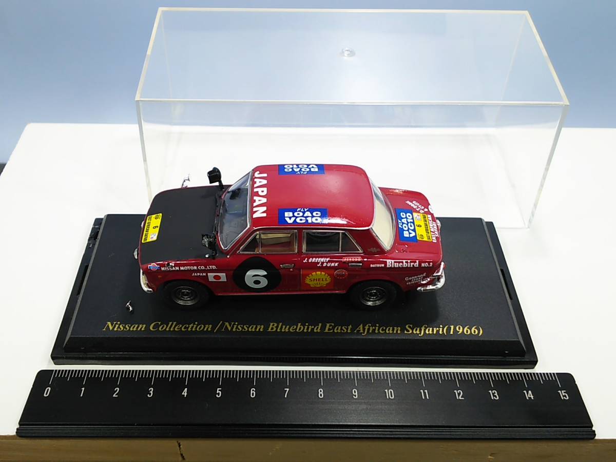 日産名車 難有り品 ブルーバード ラリー仕様 1966 東アフリカ サファリ 非売品 縮尺1/43 送料410円 同梱歓迎 追跡可 匿名配送_画像8