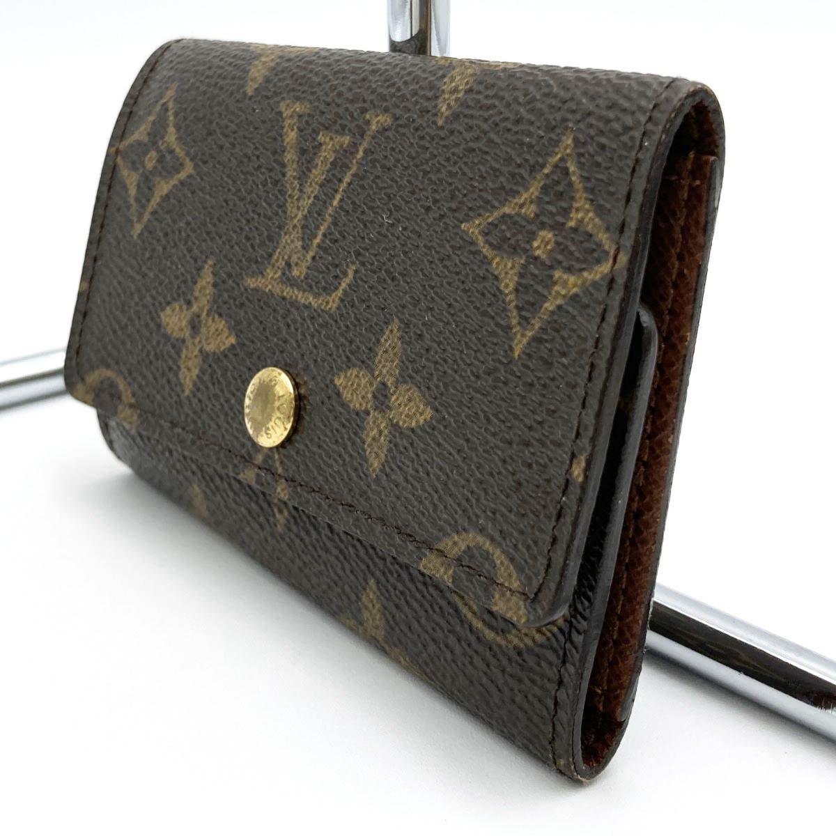 LOUIS VUITTON ルイ・ヴィトン ヴィトン ミュルティクレ6 M62991 モノグラム モノグラムキャンバス 6連 キーケース レディース メンズ USED_画像4