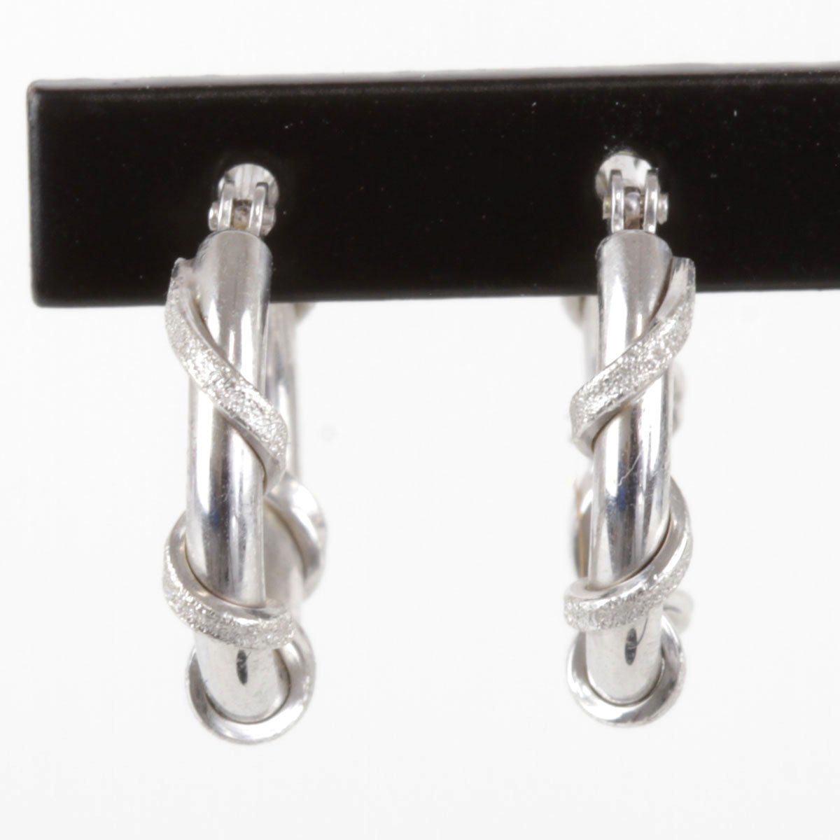  beautiful goods [USED] K14WG hoop earrings 1.2g