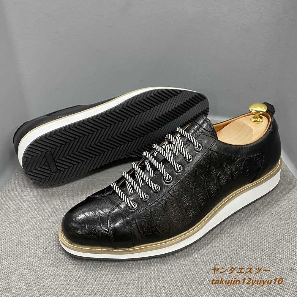 最新のデザイン 新品 最高級☆超希少 スニーカー 26.0cm ブラック 革靴