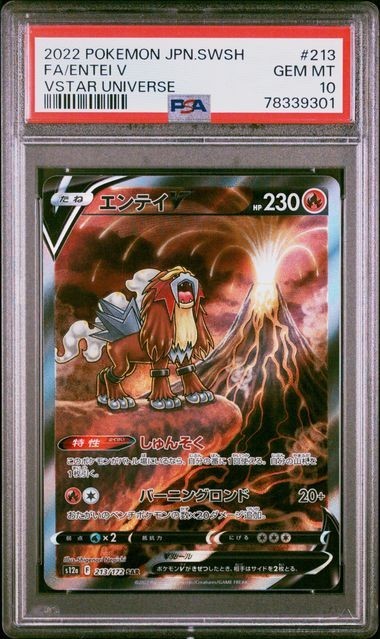 PSA10 エンテイV 213/172 SAR ポケモンカード 2022 VSTARユニバース