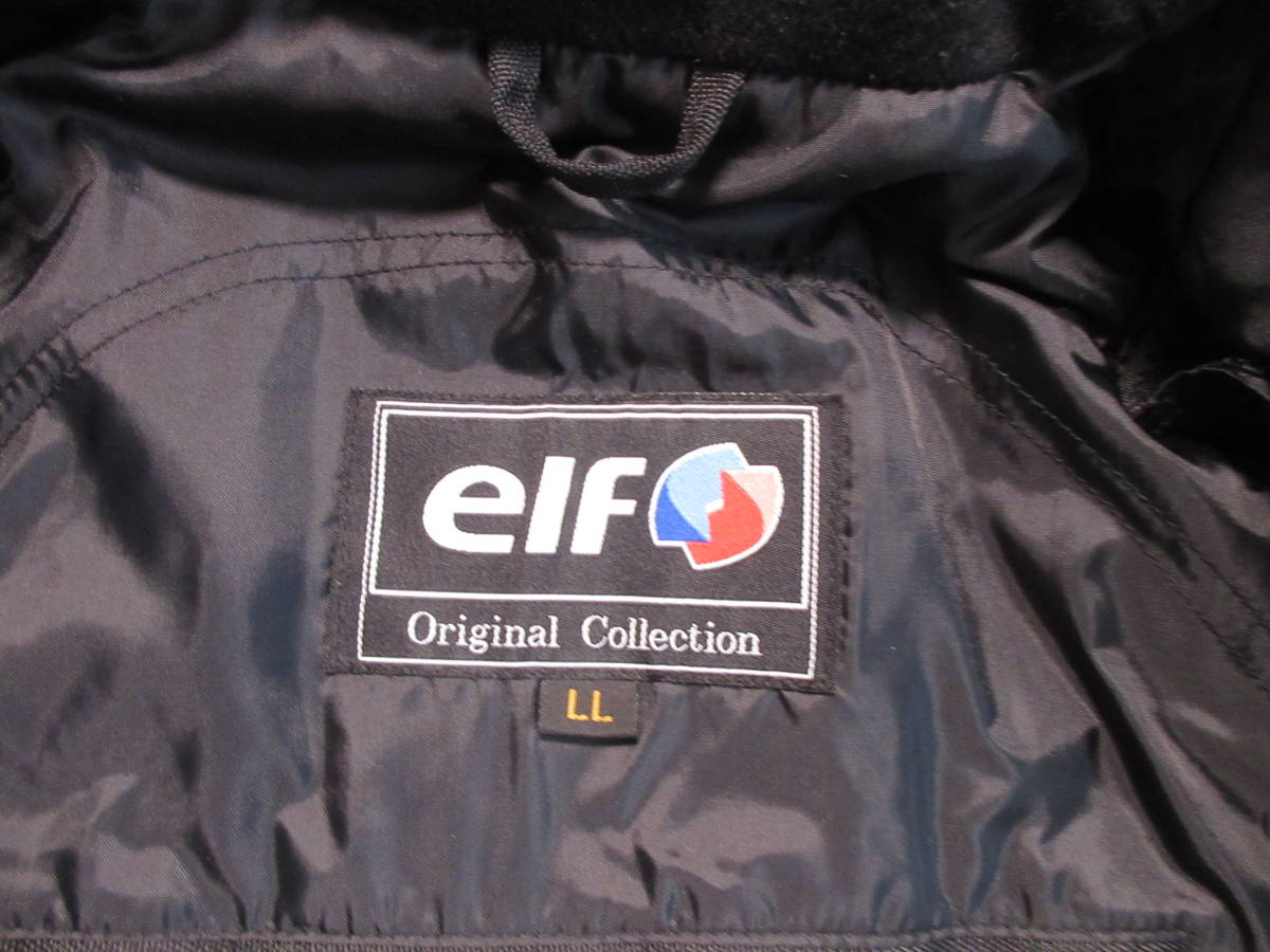 中古 ELF elf エルフ　冬秋春用（シンプソン SIMPSON）フラグシップ　ナイロンライダースジャケット 背中パット LL 2Lサイズ 国内正規品_画像6