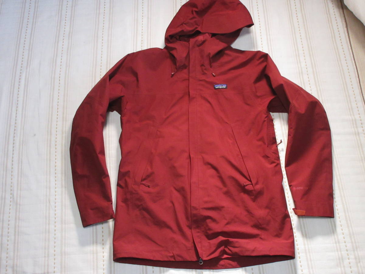 送料無料 中古品 patagonia パタゴニア Departer Jacket/デパータージャケット M 防水 赤 red ゴアテックス スキースノーボード GORETEX_画像3