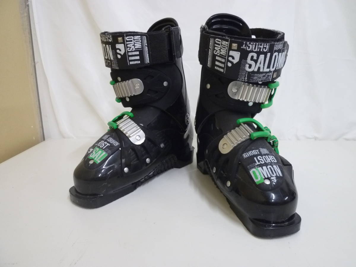 『中古品』SALOMON/サロモン スキーブーツ GHOST/ゴースト120CS ブラック×グリーン/25.5cm_画像1