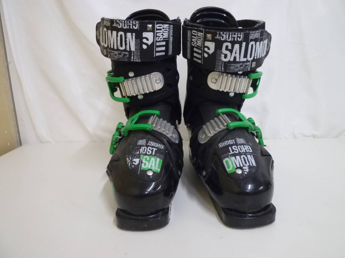 『中古品』SALOMON/サロモン スキーブーツ GHOST/ゴースト120CS ブラック×グリーン/25.5cm_画像2