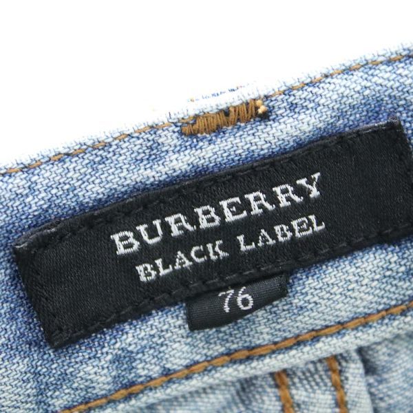 [PT12178] バーバリーブラックレーベル デニムパンツ ブルー系 76 BURBERRY BLACK LABEL_画像8