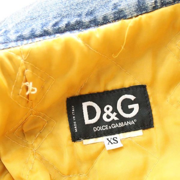 [PT12240] ディーアンドジー デニムジャケット ドルチェアンドガッバーナ ブルー系 XS D&G_画像7
