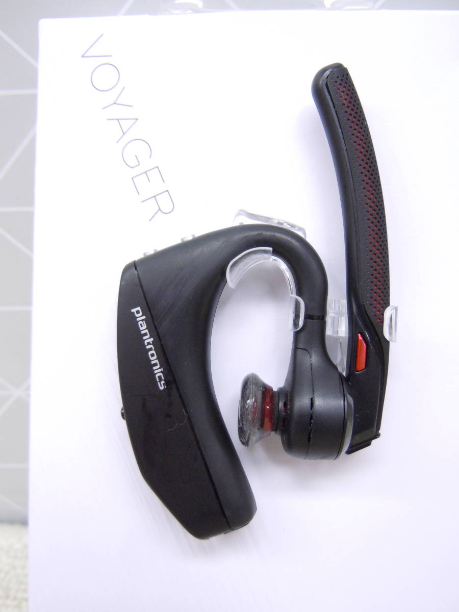 と466 美品中古 動確済 plantronics プラントロニクス Bluetooth ワイヤレスヘッドセット Voyager 5200 テレワーク ドライバー 在宅 高音質_画像4