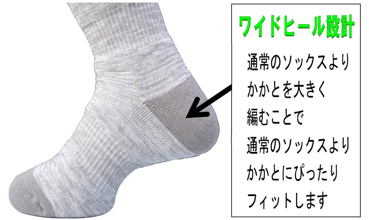 [ including carriage ] made in Japan trekking socks 23-25cm 3 pair 1 set gray anti-bacterial deodorization with function 