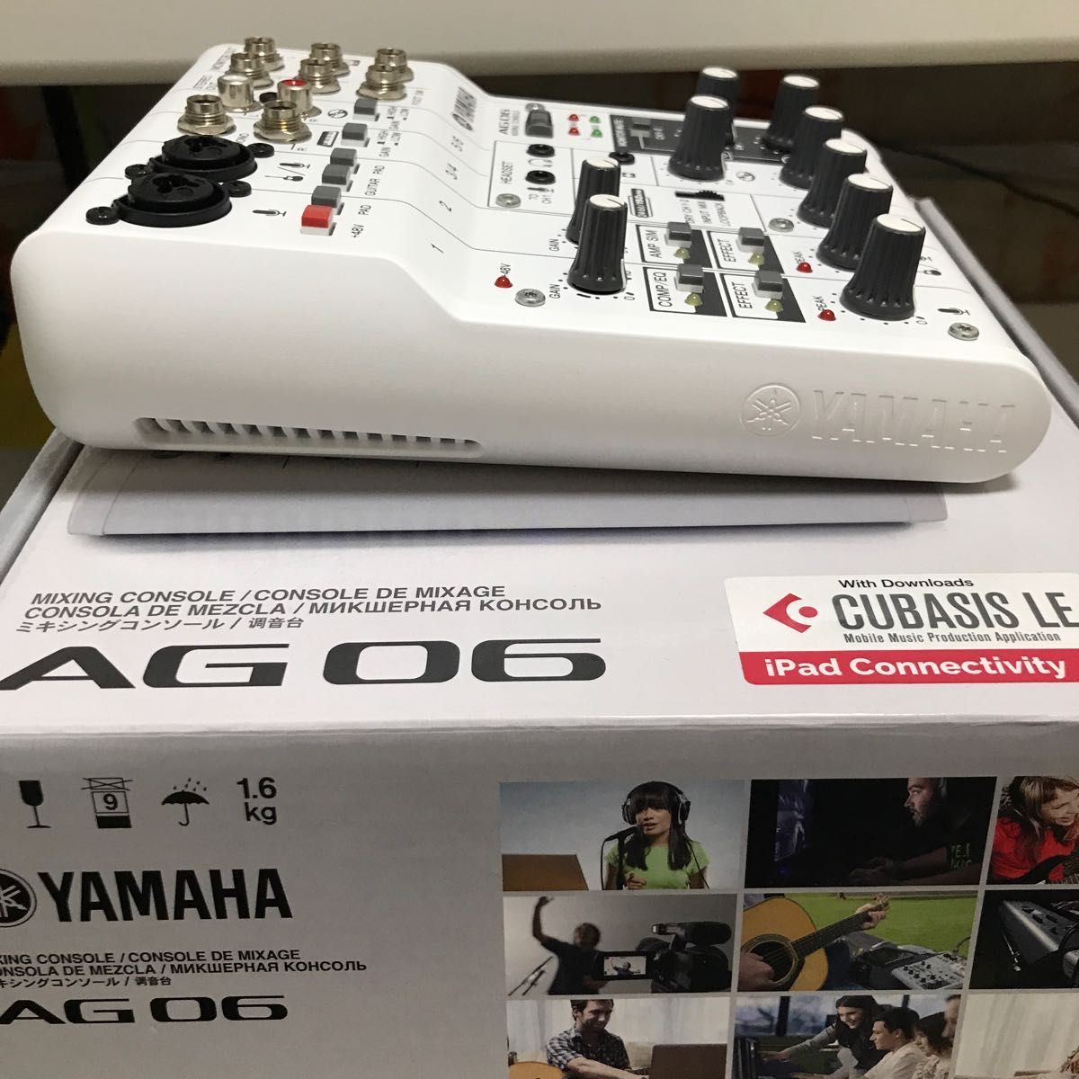 YAMAHA AG06 白 付属品完備 オーディオインターフェイス YAMAHA AG06 白 付属品完備 オーディオインターフェイス