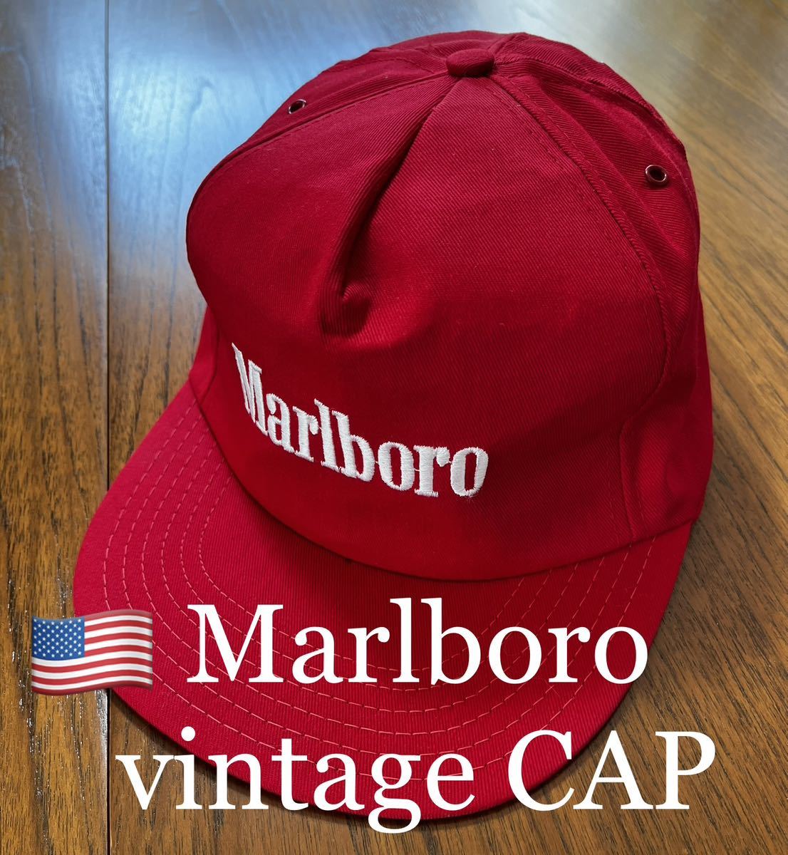 アメリカ製 Marlboro マルボロ ビンテージキャップ ボックスロゴ