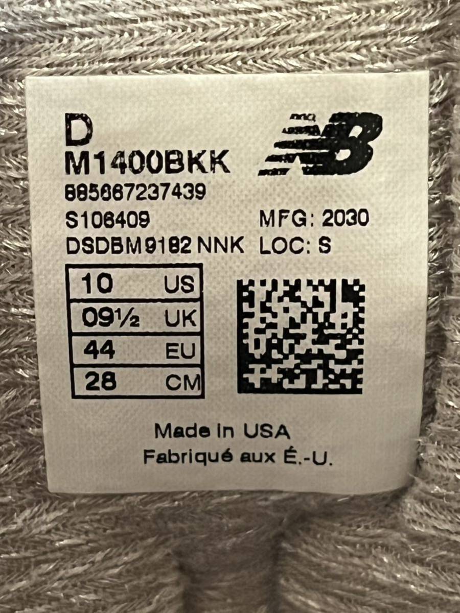 貴重 20年製 J CREW別注 NEW BALANCE M1400BKK ニューバランス