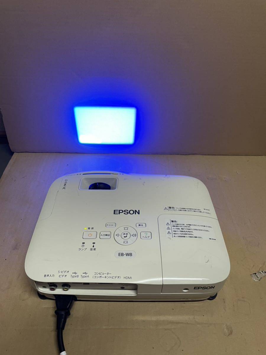 EPSON EB-W8 プロジェクター /ランプ使用 853H_画像2