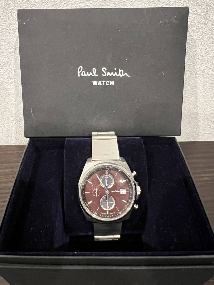 最新作の Paul Smith ポールスミス 腕時計 クロノグラフ 0510-S077541
