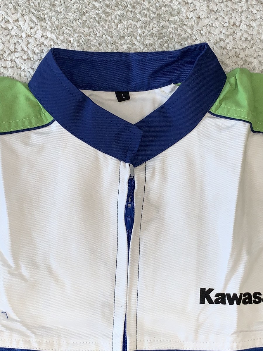 KAWASAKI（カワサキ） メカニックスーツ Lサイズ　新品 わけあり品　作業ツナギ ワークスーツ_画像4