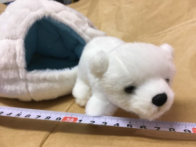 旭山動物園 スノーハウス 北極熊 ぬいぐるみ ホッキョクグマ 白 クマ 北極 熊 しろくま Asahiyama ZOO Ursus maritimus stuffed soft toy_画像1