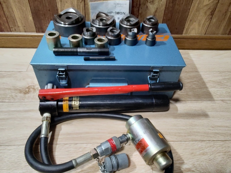 極美品 泉精器 SH-10-1 厚鋼用 手動油圧 ノックアウト パンチャー